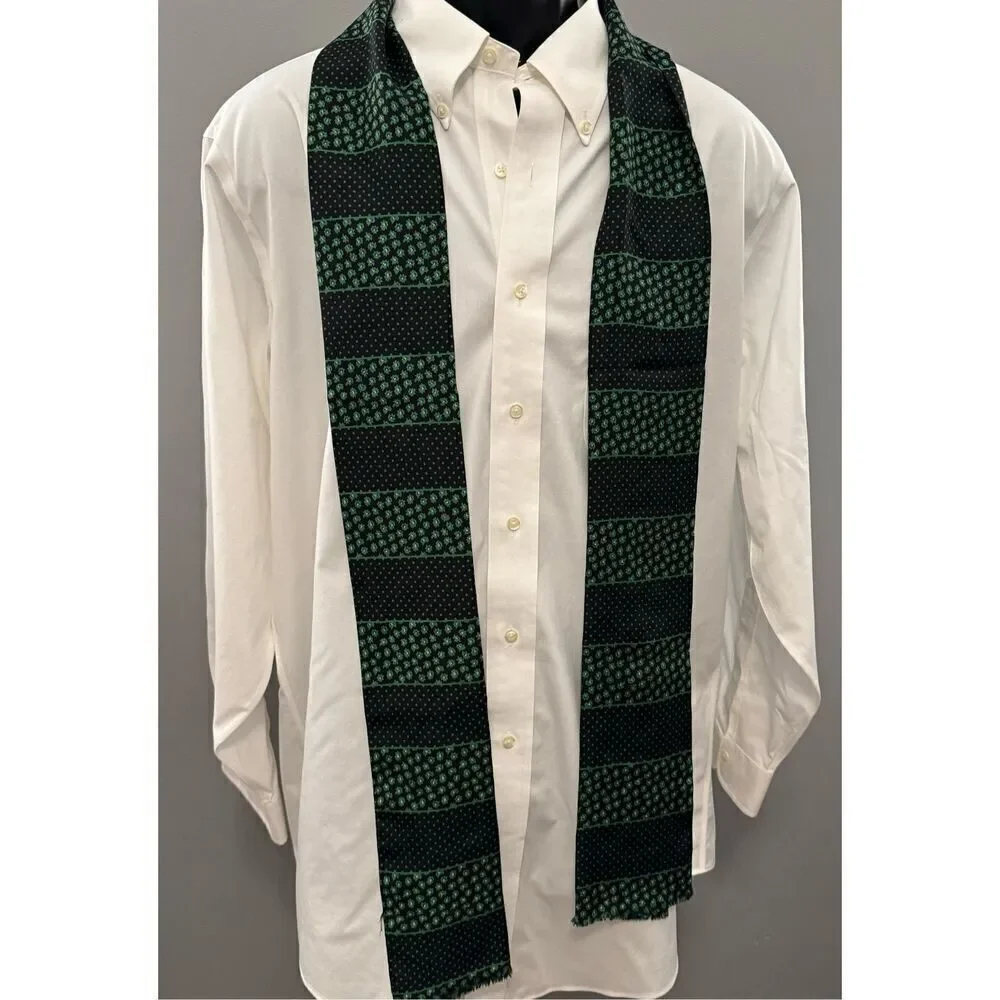 Men’s Black/Green Lightweight Scarf